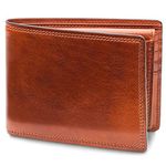 Bosca Men's Dolce Collection - Credit Card Wallet w/ID Passcase (Amber)