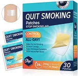 Step 1 Quit Smoking Patches, 21mg Stop Smoking Aids Patches, Helping Quit Patch, Delivered Over 24 Hours Transdermal System, 30 Count Quit Smoking Stickers That Work with 2 Weeks, Anti-Stickers