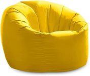 X-L Beanbag Chair Yellow Water resistant Bean bags for indoor and Outdoor Use make Great Garden Seats