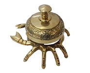 Brass Bell Office Desk Calling Ring Bell | 4.5-Inch | Office Decorative Accessories