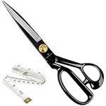 Fabric Scissors Professional 10 inch(25.4cm) Heavy Duty Scissors for Leather Sewing Shears for Tailoring Industrial Strength High Carbon Steel Tailor Shears Sharp for Home Office Artists Dressmakers