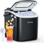 ecozy Ice Makers Countertop, Portable Ice Machine with Carry Handle, 26lbs in 24Hrs, 9 Ice Cubes Ready in 6 Mins, Auto-Cleaning Ice Maker with Basket and Scoop, for Home/Kitchen/Camping/RV