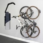 2 Pack Bike Rack Garage Wall Mount, Swivel Bike Rack W/Stopper, Swing 120 Degrees Design, Vertical Hanger Hook for Indoor, Bicycle Storage Rack, Space Saving