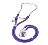 MDF® Sprague Rappaport Dual Head Stethoscope with Adult, Pediatric, and Infant convertible chestpiece - Purple (MDF767-08)