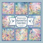 Watercolor Butterfly Garden Scrapbook Paper: As Spring Flowers Make Way For The Scented Summer, Nature's Botanical Paradise Is Enjoyed By The Butterflies Abundance. For Designer Journalling, Papercraft, Scrapbooking, Decorative Crafting, Size 8.5 x 8.5 in