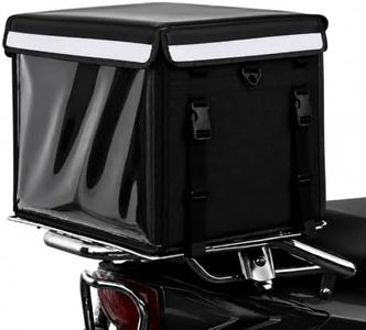 SgzcYbsWgm Insulated Food Delivery Bag with Removable Divider & Baseboard – Heavy-Duty Thermal Bag for Doordash, Uber Eats, Pizza, Groceries & Commercial Use, Waterproof, Reflective,