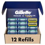 Gillette Men's Razor Blade Refills, 10 ProGlide Cartridges, 2 ProGlide Sheild Cartridges