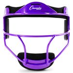 Champion Sports FMYPR Softball Fielder's Face Mask, Color Purple