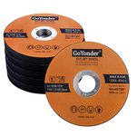 GoYonder 115 x 1.2mm Ultra Thin Stainless Steel Cutting Discs for Angle Grinder,4.5" Cutting Blades for Metal,Stainless Steel Pipes,Steel Cables, and Non-ferrous Metals Pack of 50