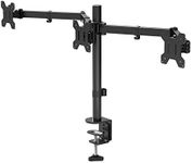 BONTEC Triple Monitor Stand for 3 Monitors 13-24 inch, Triple Arm Desk Mount for LCD LED Computer Screens Up to 10kg, VESA 75x75/100x100 with 2 Installation methods