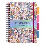 Pukka Bloom B5 Hardcover Project Book, Cream, Floral Cover