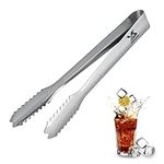 MSY BIGSUNNY 7 inches Ice Tongs, Stainless Steel Cube Sugar Tongs, Durable