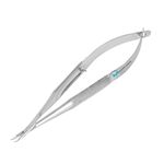 Medono India Barraquer Micro Jawa Needle Holder surgical (Curved) 5" Inch Microsurgery Fine Needle Holder Stainless Steel