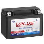 UPLUS UP9-4(J) Motorcycle Battery, 12v 8Ah CCA 120A(EN), ATV Scooter Powersport Maintenance Free Sealed Agm replace for-TX9-BS |Confirm size before order 150L x 87W x 105H(mm)
