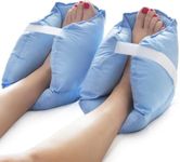 DMI Heel Cushion Protector Pillow to Relieve Pressure from Sores and Ulcers, Adjustable in Size, Blue