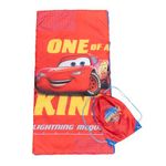 Jay Franco Disney Pixar Cars One of A Kind Slumber Sack - Cozy & Warm Kids Lightweight Slumber Bag/Sleeping Bag - Featuring Lighting McQueen (Official Disney Product)