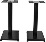 Rockville Pair RS21B 21 inch Steel Bookshelf Speaker/Studio Monitor Stands-Black V2