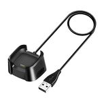 SEVAM Charger Dock Cable Compatible with Fitbit Versa/Versa Lite (Not fit for Versa 2) - Black