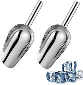 Niuhong Paletta Ghiaccio 2 Pezzi Paletta Ghiaccio Ristorante Cucina Pala Ghiaccio Paletta Ghiaccio Cucina Acciaio Inossidabile Pala Ghiaccio Cucina Multifunzione Fagioli Farina Ristorante Hotel Bar