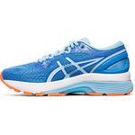ASICS Women's GEL-Nimbus 21 Running Shoes, 6, Blue Coast/Skylight