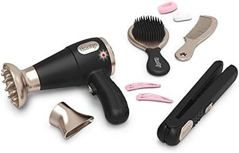 Smoby - My Beauty Hair Set - Set De Coiffure Enfant - Lisseur Et Sèche-Cheveux Factices - Fonctions Electroniques - 320144