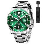 OLEVS Green Watches for Men Classic