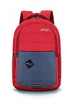 NORTH ZONE Lightweight School Standard Backpack For Boys Girls Stylish Men And Women Casual Travel Laptop Bag College Office (Red) Medium