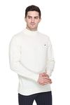 GODFREY Woolen Turtle Neck Full Sleeve Mens Sweater Off-White