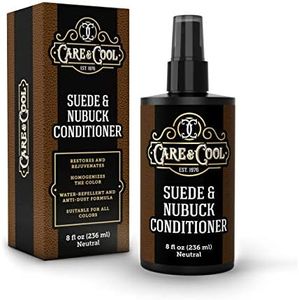 Care & Cool Suede and Nubuck Conditioner, Renovator, and Protector. Your Best Choice for Waterproofing and Rejuvenating The Delicate Structure Against The Elements and Abrasive Impurities (8 Fl Oz)