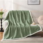 Butterthief Cozy Super Soft Warm Double Layered Kids Sherpa Blanket All Season Baby Blanket for Winter Toddlers Boys & Girls 1-6 Years (Size -100 x 150cm) (Green)