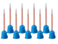 EZ Dental Impression Crown and Bridge High Performance Mixing Tips - 10:1 Ratio, Blue/Orange, 50 Pack - for Dental Temporary Materials