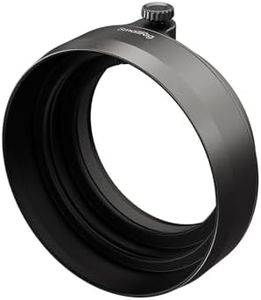 SMALLRIG X Half Lens Hood Sun Shade for Fujifilm, Shading Hood, Compatible with UV/VND Filters, Aluminum Alloy, Anti-Scratch Protective Cover, Anti-Glare (Charcoal Silver)- 5709