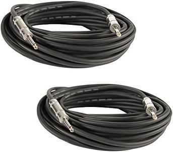 Seismic Audio Q12TW50-2Pack 50-Feet 1/4 to 1/4-Inches Speaker Cable 12-Gauge 2 Conductor, Pair