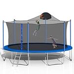DHHU 14FT Trampoline for Kids and A