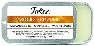 Amber & Patchouli Natural Solid Perfume for Women 20ml New Size Handmade In UK