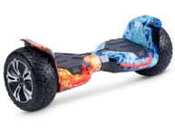 HoverSport G2 8.5" All Terrain Off Road Hoverboard for Kids, Built In Bluetooth Speaker, LED Lights Self Balancing Scooter, Hover Board Kids, Self Balancing Hoverboard (Flame)