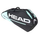 HEAD Tour Team 3R racket bag, Black/Mint, One Size