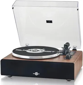 FancyRabbit Vinyl Record Player with Speakers,High Fidelity Turntables for Vinyl Records with Magnetic Cartridge AT-3600L,Bluetooth Playback Built-in Phono Preamp,Belt Drive 2-Speed