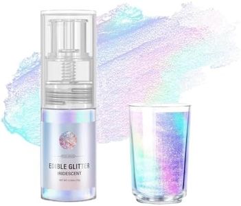 Iridescent 10g Edible Glitter Spray for Drink, Food Grade Luster Dust, Edible Glitter for Cocktails, Edible Shimmer Powder for Cupcakes, Strawberries, Chocolate