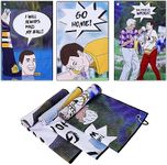 DUNGGLE Golf Towel 3 Pcs Funny Golf Club Clean Set for Golf Bags with Clip, Funny Gifts for Golf Fans