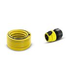 Kärcher 2.645-139.0 38.0 x 38.0 x 15.5 cm 1/2-Inch 50 m Primo Flex Hose - Yellow/Black & 2.645-194.0 Universal Hose Connector Plus with Aqua Stop, Black, Yellow, 140.0 mm*48.0 mm*82.0 mm