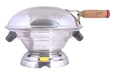 Shiv Shakti Arts® Aluminium Multi Purpose Oven|Gas Tandoor|Barbeque Griller/Bati/Pizza Maker Tandoor Baking Bati Maker (Gas Oven, Jali, Chimta, Wooden Handle)