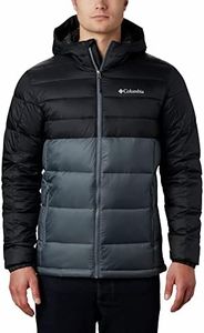 Columbia Men's Buck Butte Insulated Hooded Jacket, Graphite/Black, XX-Large