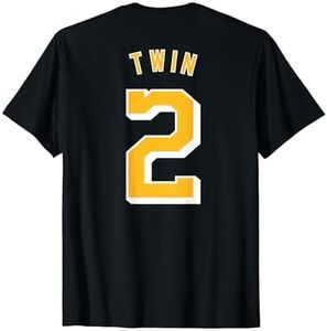 TWIN 2 and TWIN 1 shirts matching adult & kids jersey funny T-Shirt