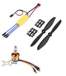 INVENTO 1Pcs 2500KV BLDC Brushless Motor + 30A ESC + 6045 6x4.5 6 inch Propeller Quadcopter mini kit