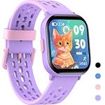 Kids Smart Watch for Boys Girls,IP68 Waterproof Kids Fitness Activity Tracker Watch,Heart Rate Sleep Monitor,8 Sport Modes, Pedometers, Calories Counter, Alarm Clock, Kids Gifts for Teens 6+ (Purple)