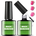 2 Pieces Gel Nail Polish Remover, Gel Polish Remover for Nails, Magic Nail Polish Remover, Easily & Quickly Peel Off In 3-5 Minutes (10ml)