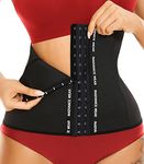 SEXYWG Waist Trainer Corset for Women Tummy Control Slimming Waist Cincher Shapewear Workout Body Shaper Girdle Black