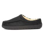 The Slipper Company Mens Black Mule Slipper - Size 12 UK - Black