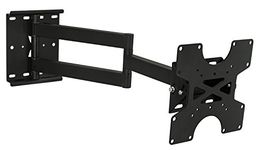 Mount-It! TV Wall Mount Full Motion Bracket for 17-40 Inch Televisions, Fits LCD/LED/Plasma 4K Flat Screens, VESA 75x75 to 200x200, 100 Lb Weight Capacity, Black (MI-411)